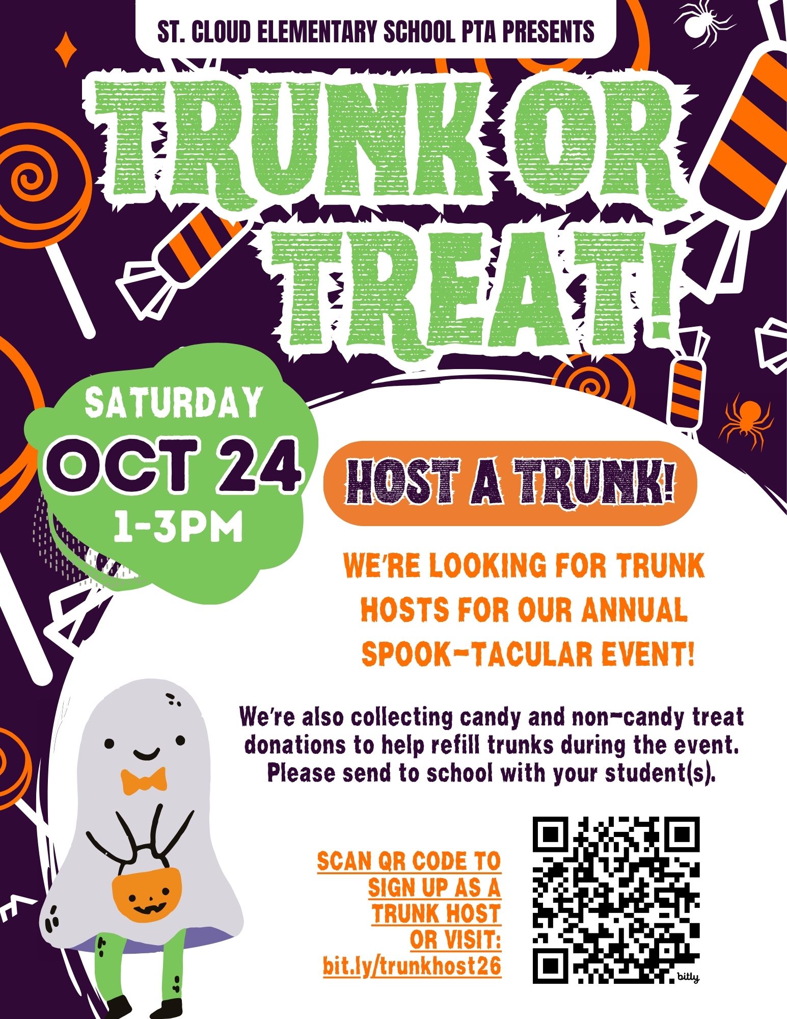 Trunk or Treat: Host a Trunk flyer